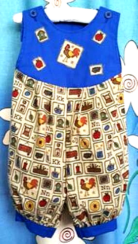 BLUE ROOSTER ROMPER - Size 1