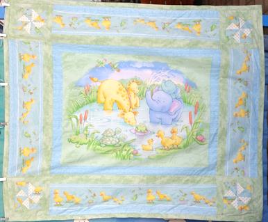 ' THE POND ' QUILT - Size 144.5cmW x 168cmL