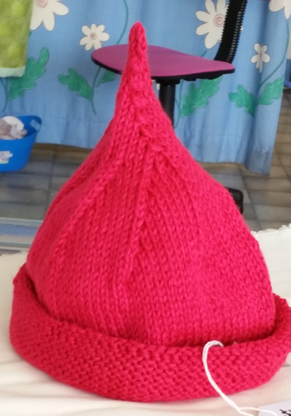 HOT PINK - Fits 9 months to 2 years - GNOME KNIT BEANIE