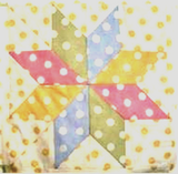 SPOTTED STAR QUILT - GREEN - 86.5cmW x 122cmL