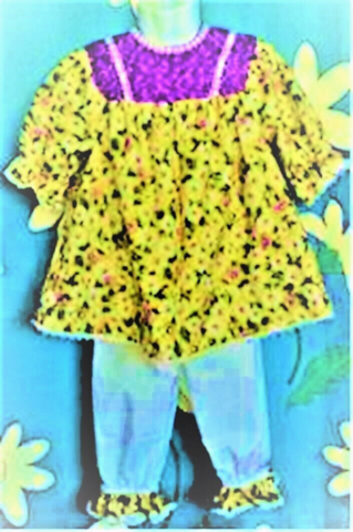 YELLOW DAISY 2pc TOP & PANT - Size 1
