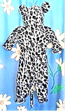 SNOW LEOPARD SUIT - Size 00 (complete with ears & tail)