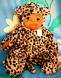 BROWN LEOPARD SUIT - Size 0 (complete with ears & tail)
