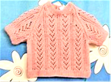 Granny Aggies LACE KNIT TOP - DUSKY PINK - Size 0
