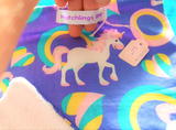 Burp Cloth - Chubby Unicorns