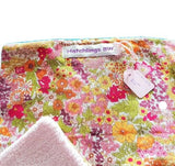 Burp Cloth - PINK GARDENS