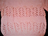 Granny Aggies PINK LACY-KNIT TOP - Size 0