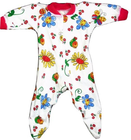 BLOOMING BABY SLEEPSUIT - HOT PINK - Size 000