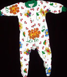 BLOOMING BABY SLEEPSUIT - GREEN - Size 00